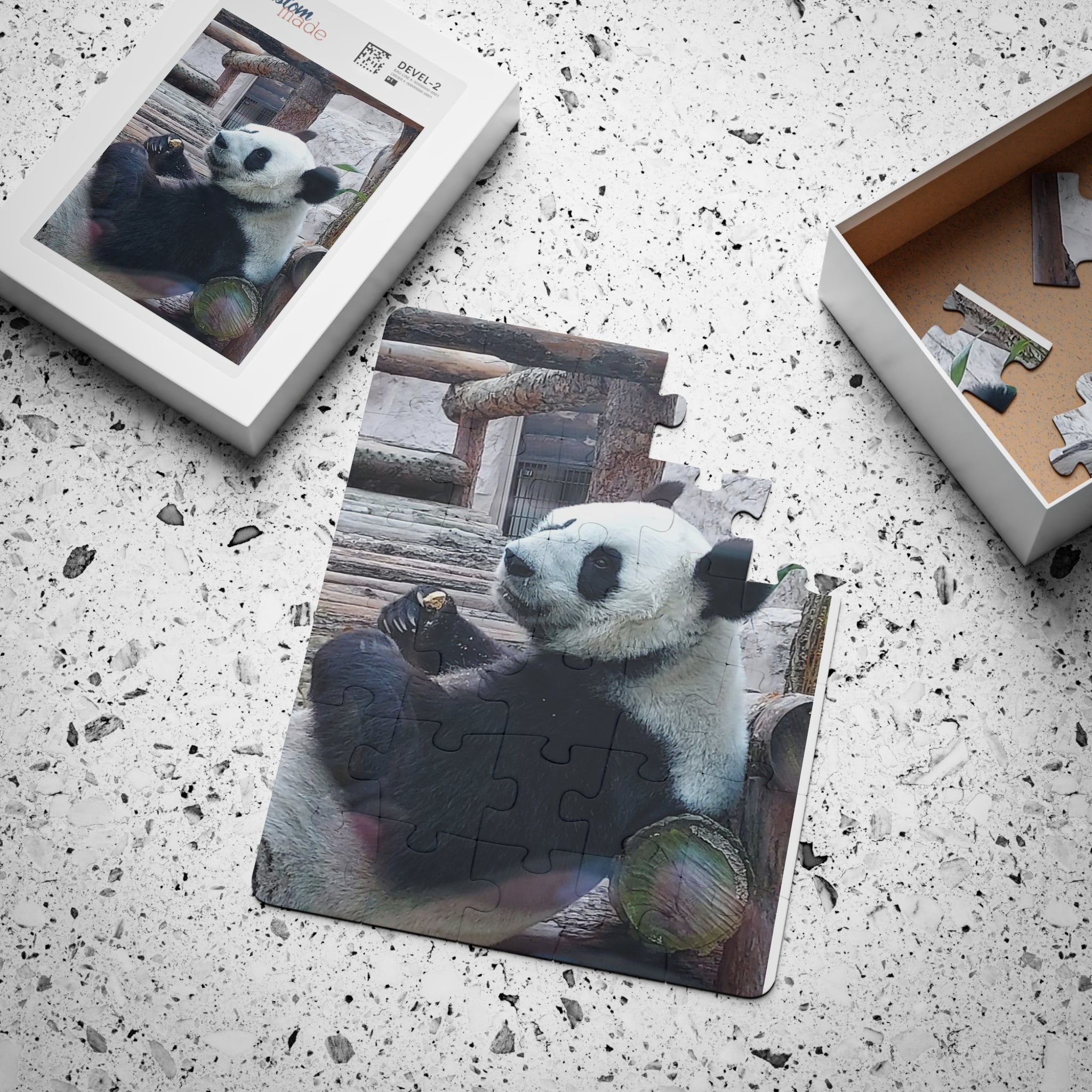 Kids' Panda Puzzle, 30-Piece Fun Learning Toy, Wildlife Educational Gift, Animal-themed Activity, Kids' Birthday Party Favor