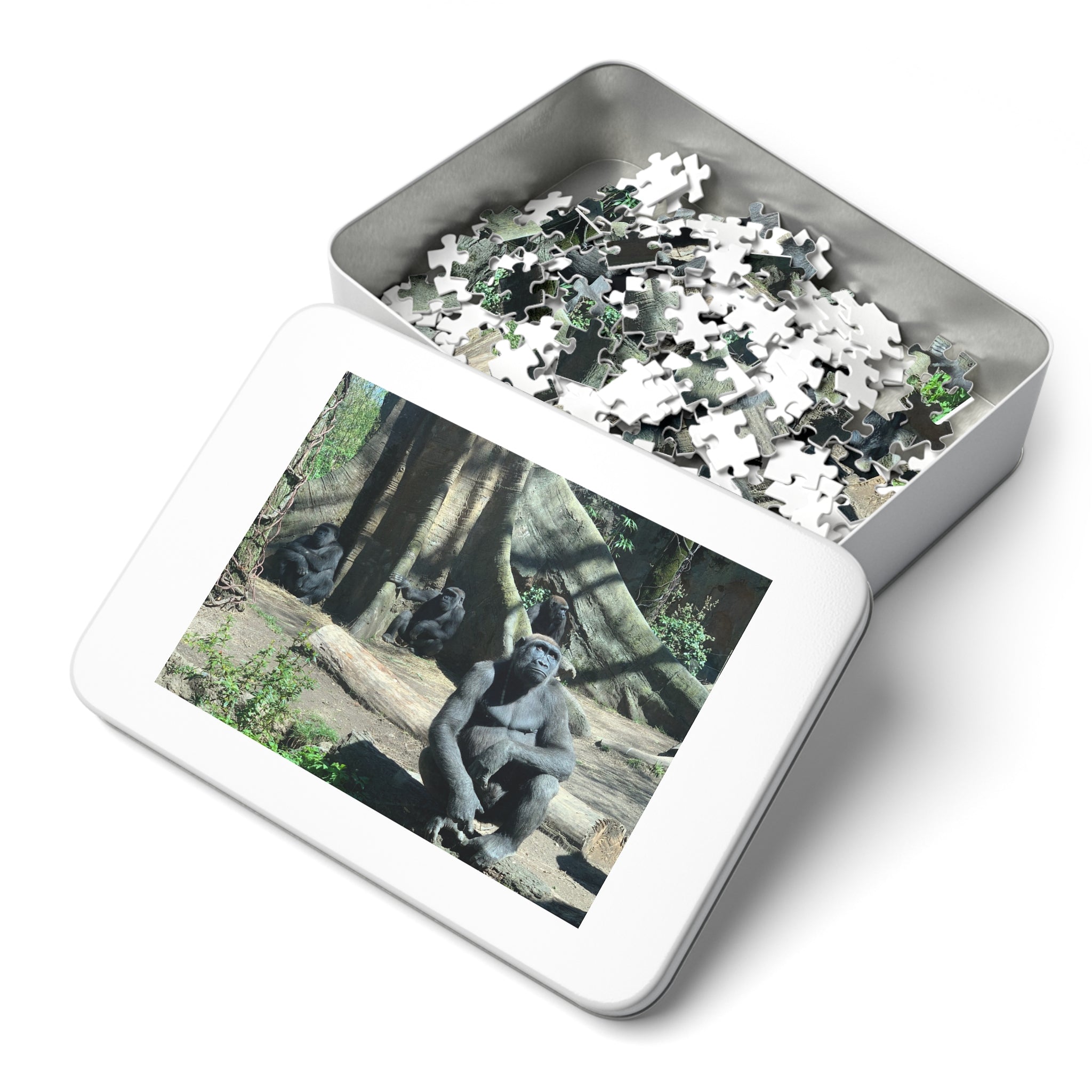 Nature-Themed Jigsaw Puzzle with Tin - Fun Family Activity, Perfect Gift for Animal Lovers, Puzzle Game, Wildlife Decor