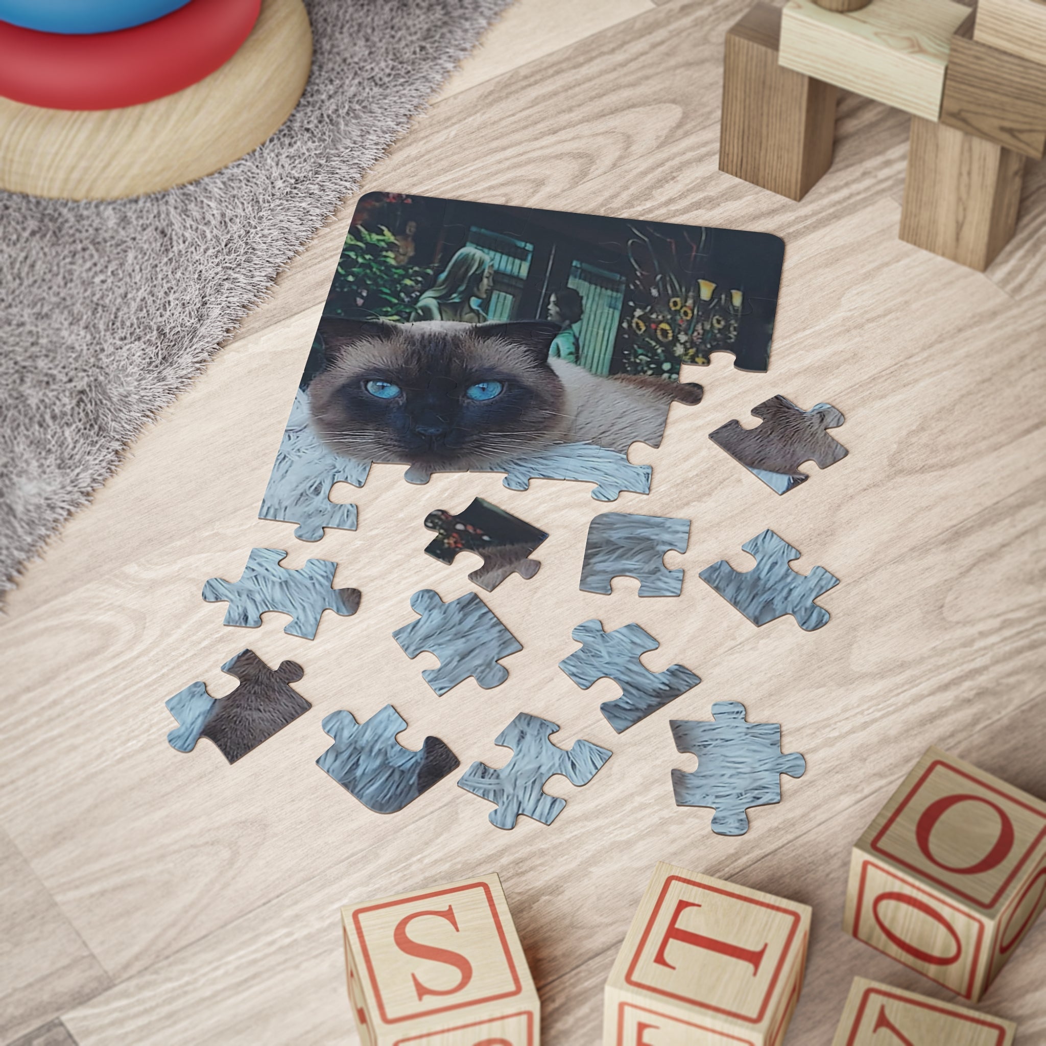 Cat-Themed Kids' Puzzle, Fun Family Activity, Educational Gift for Holidays, Engaging Playtime, Perfect for Cat Lovers