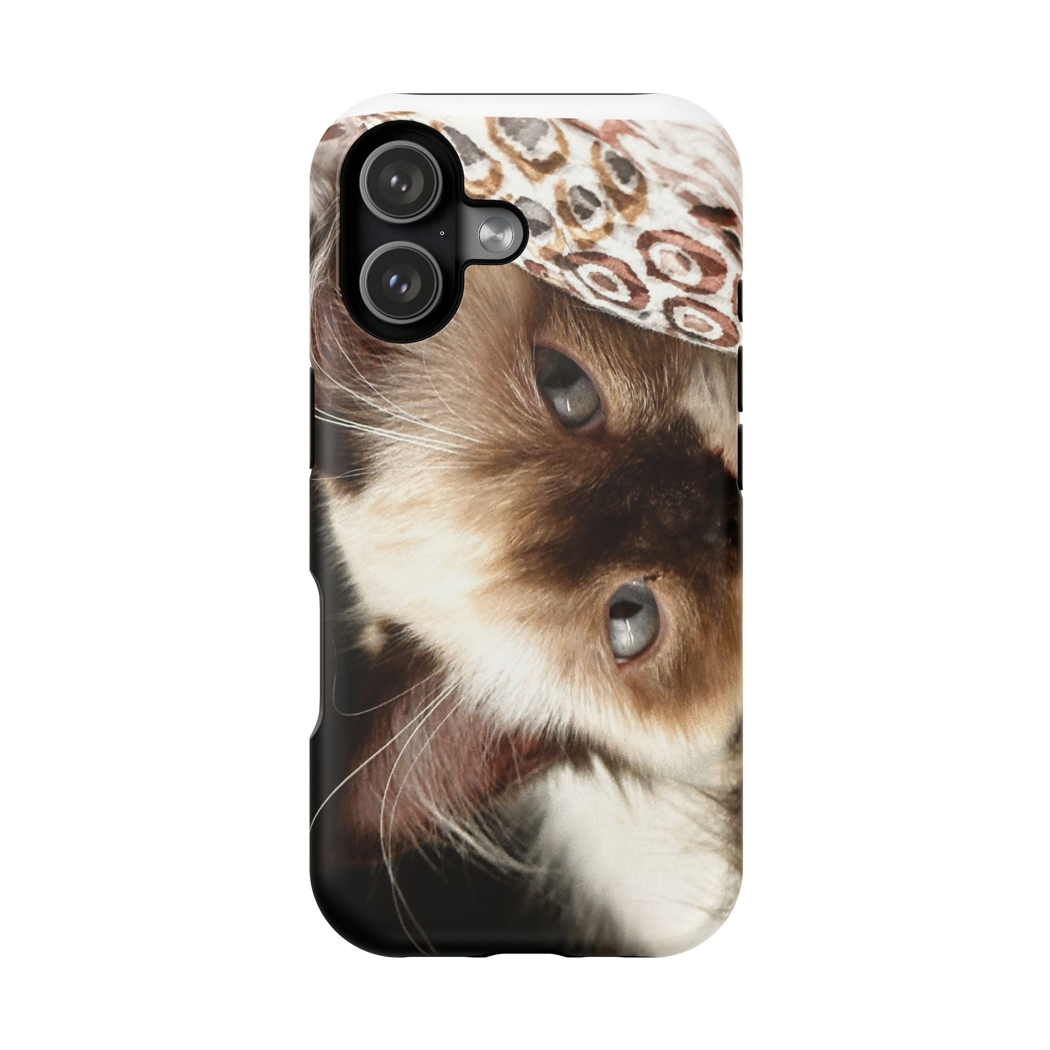 Cat Lover's Magnetic Phone Case - Impact-Resistant Design, Cute Pet Gift, Phone Accessories, Durable Case, Cat-Themed Mobile Cover