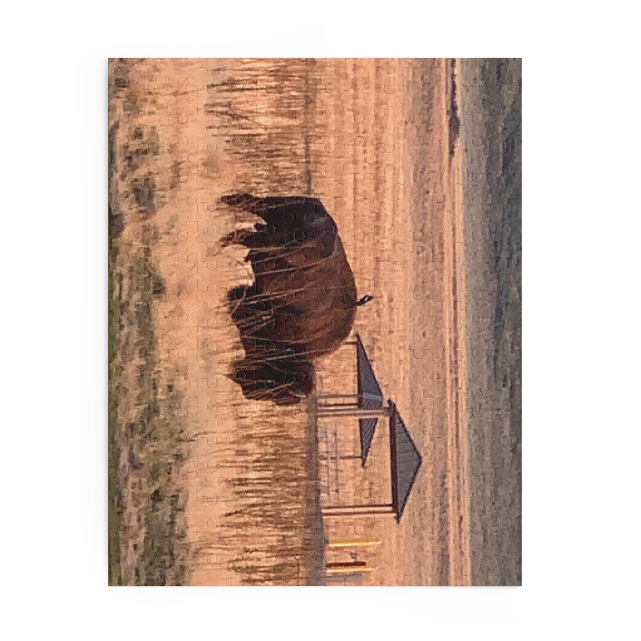 Nature-Themed Buffalo Puzzle - 120/252/500 Pieces for Wildlife Lovers, Family Fun, Gift for Kids, Home Decor, Outdoor Enthusiasts