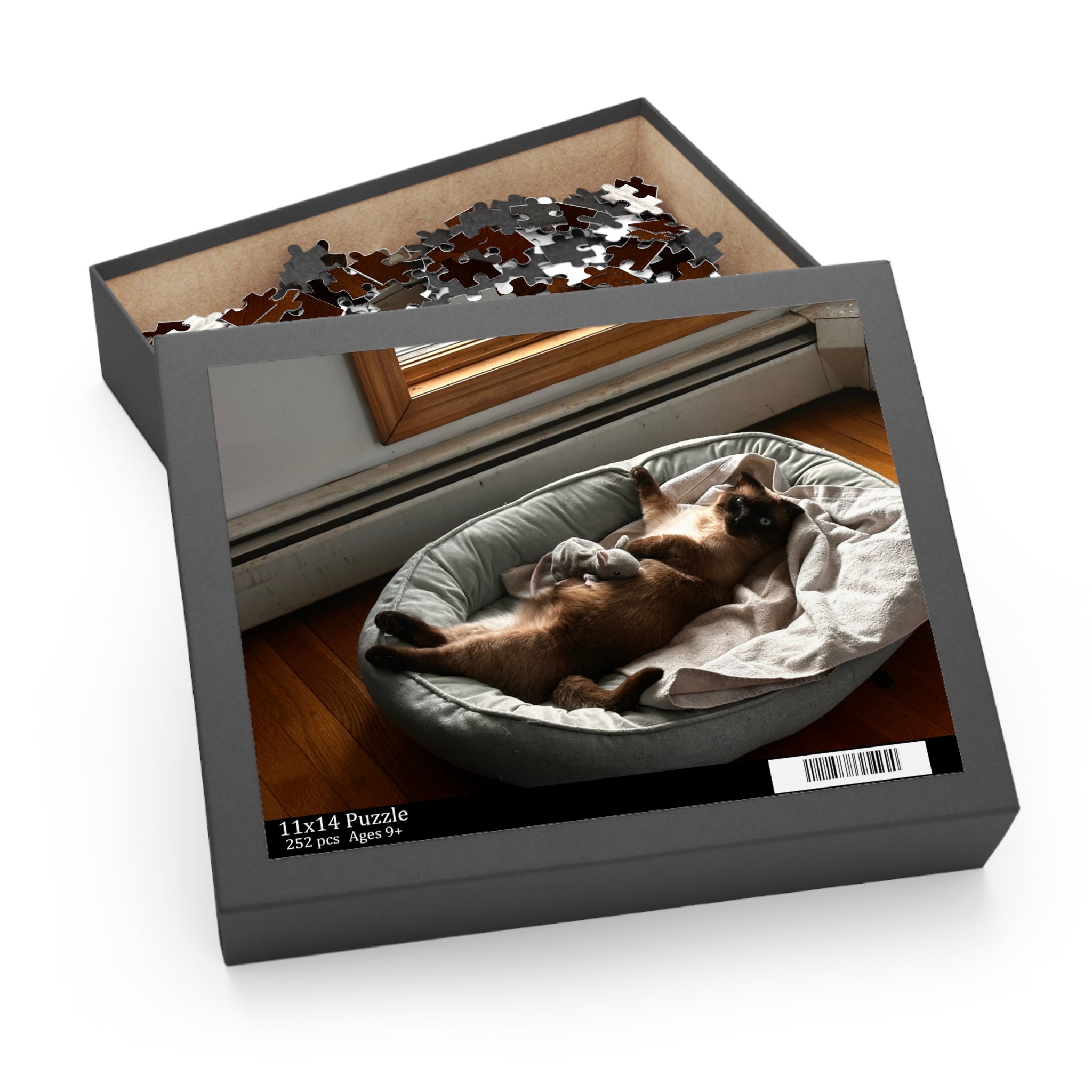 Cozy Cat Puzzle - 120, 252, 500-Piece Jigsaw, Cat Lovers Gift, Home Decor, Pet Lovers Puzzle, Cat Enthusiast Activity